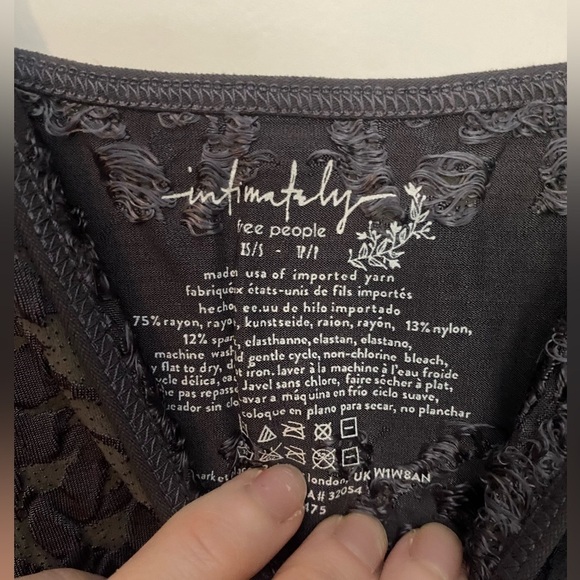 NWOT Free People Intimately Mercury Seamless Cami in Charcoal Size XS/S - Picture 6 of 6